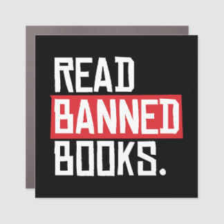 Read Banned Books Car Magnet