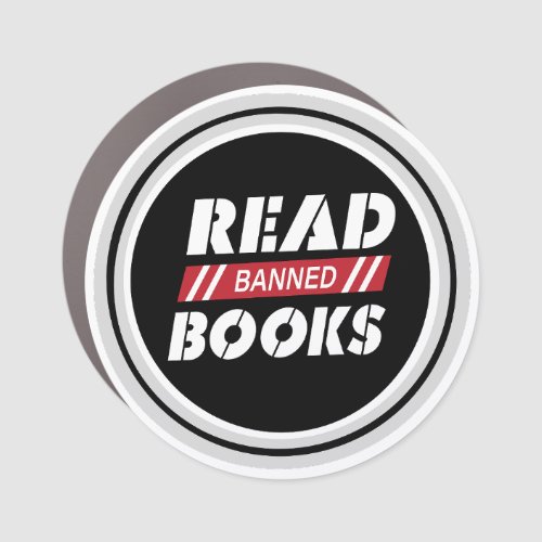 Read Banned Books Car Magnet