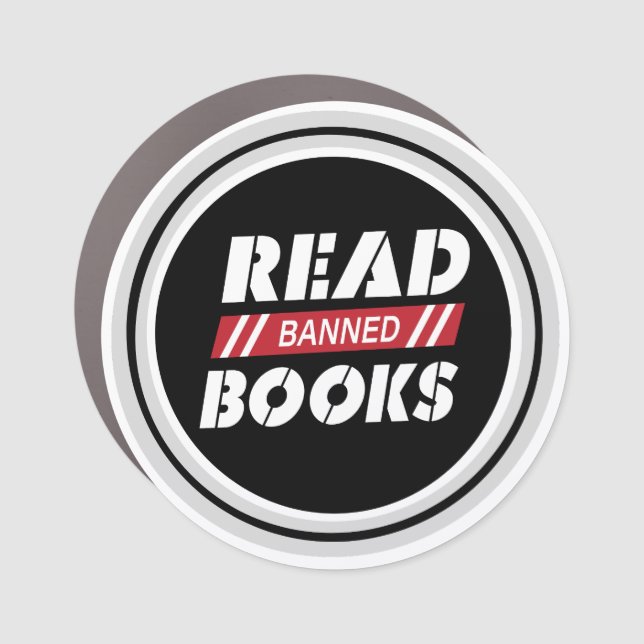 Read Banned Books Car Magnet (Front)