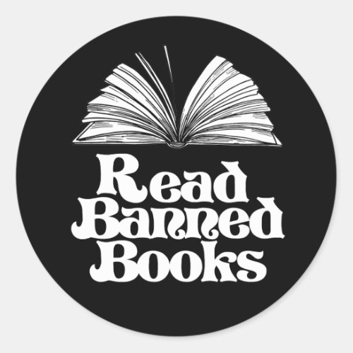 Read Banned Books Classic Round Sticker