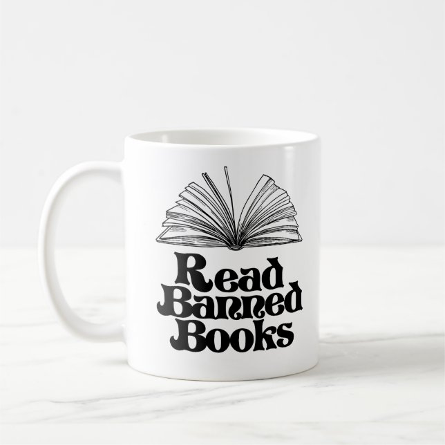 Read Banned Books Coffee Mug (Left)