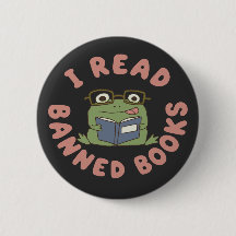 Read Banned Books Funny Frog Reading