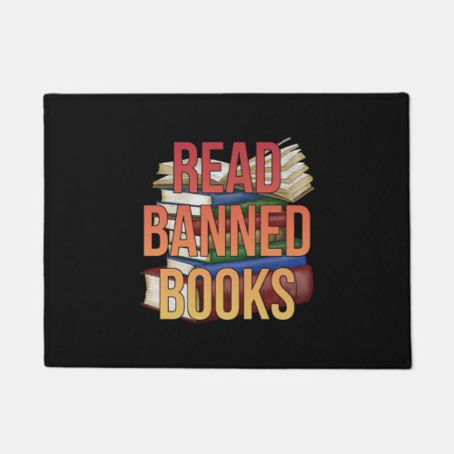 Read Banned Books Librarian Bookworm Book Reader Doormat