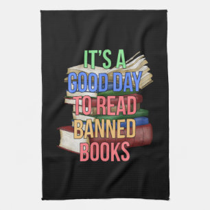 Read Banned Books Librarian Bookworm Book Reader Kitchen Towel