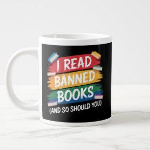 read banned books librarian week giant coffee mug