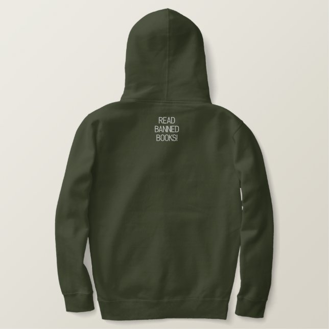 Read Banned Books Library Hoodie Sweatshirt (Design Back)