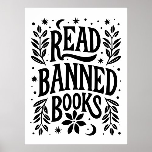 Read banned books poster