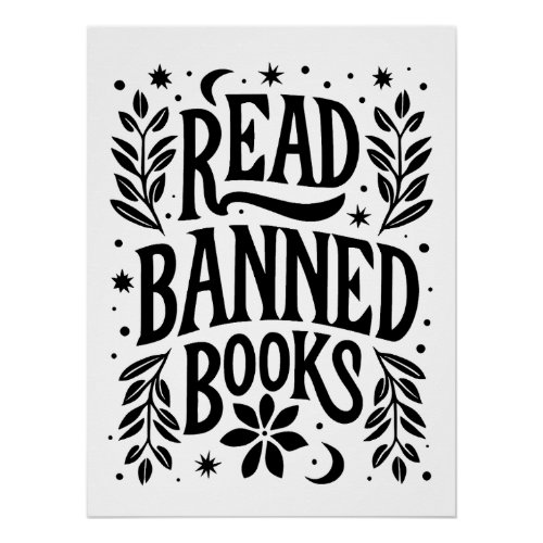 Read banned books poster