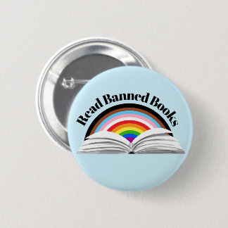 Read Banned Books Progress Pride Button