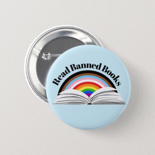 Read Banned Books Progress Pride Button