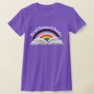 Read Banned Books Progress Pride T-Shirt