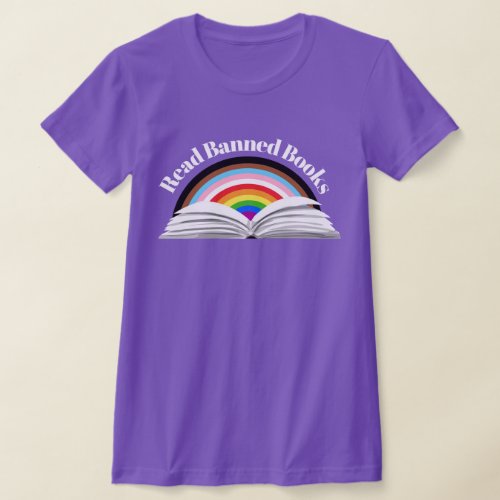 Read Banned Books Progress Pride T_Shirt