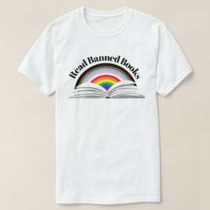 Read Banned Books Progress Pride T-Shirt