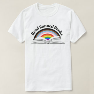 Read Banned Books Progress Pride T-Shirt