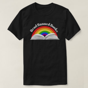 Read Banned Books Rainbow T-Shirt