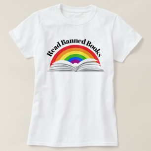 Read Banned Books Rainbow T-Shirt