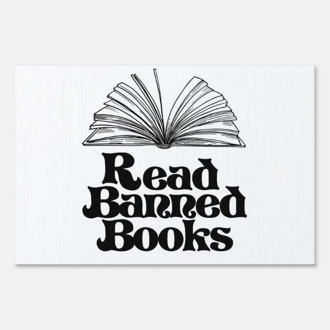 Read Banned Books Sign (Front)