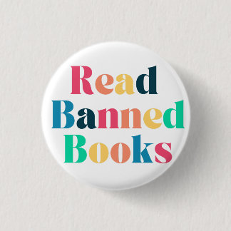 Read Banned Books Typography Button