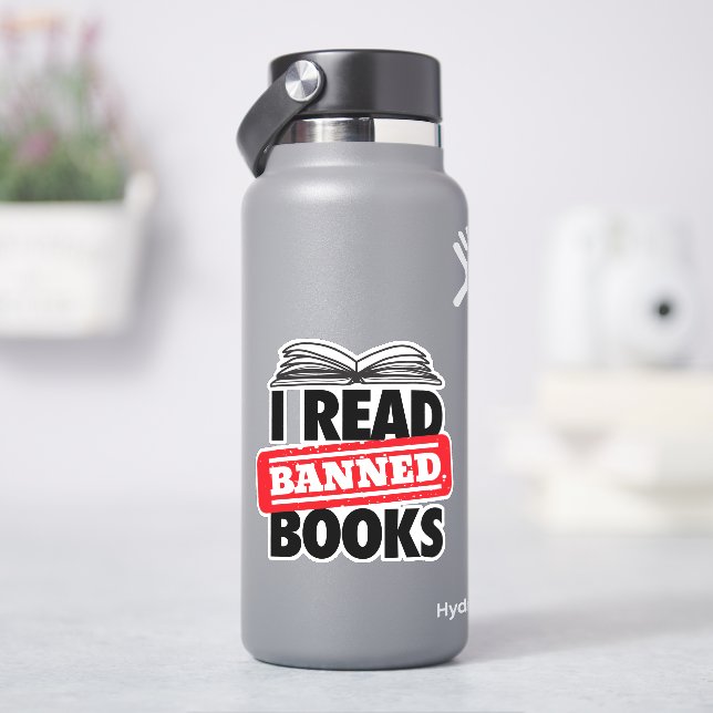 Read Banned Books Vinyl Stickers (HydroFlask)