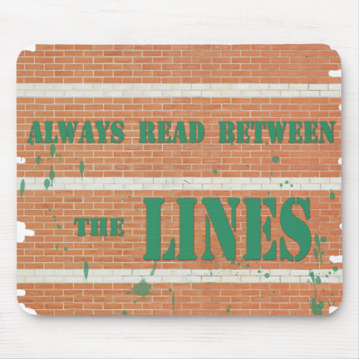 Read Between the Lines Mousepads