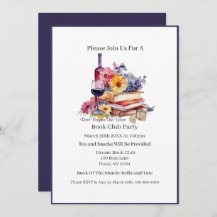 Read Between the Wines, Book Club Invitation