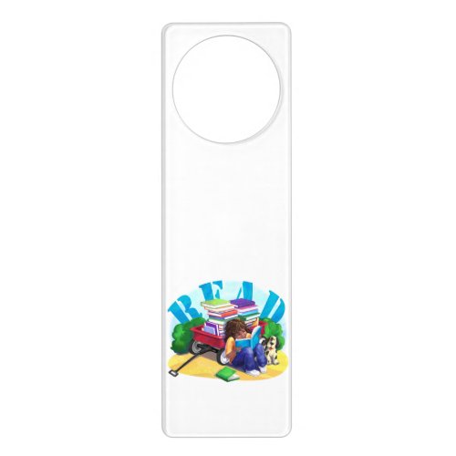 READ Book Wagon Art Door Hanger