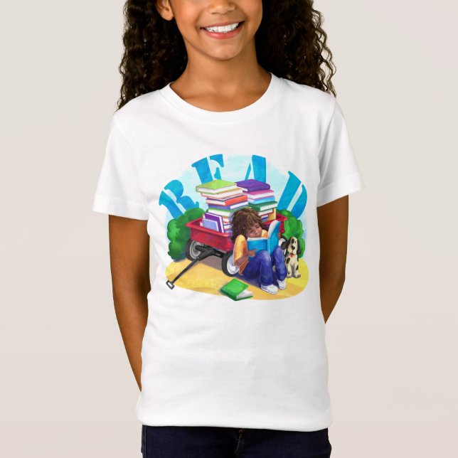 READ Book Wagon Kids Tees (Front)