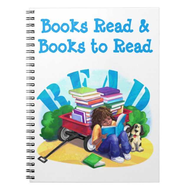READ Book Wagon Personalized Notebook (Front)
