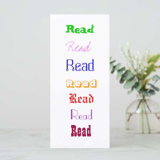 Read! Bookmark (Standing Front)