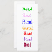 Read! Bookmark (Front/Back)