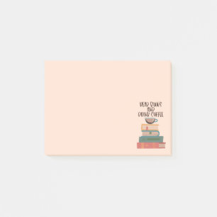 Read Books and Drink Coffee Post-It Notes