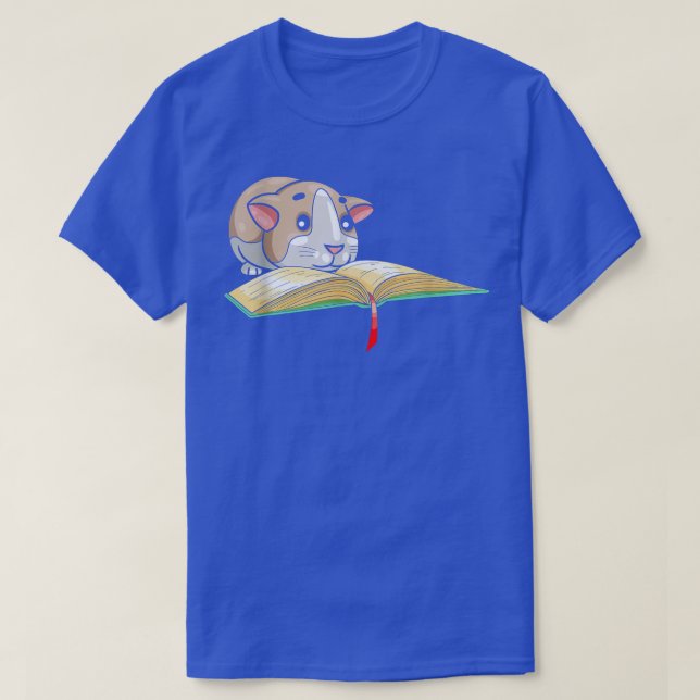 Read Books and Pet My Guinea Pig, Book Lover Readi T-Shirt (Design Front)