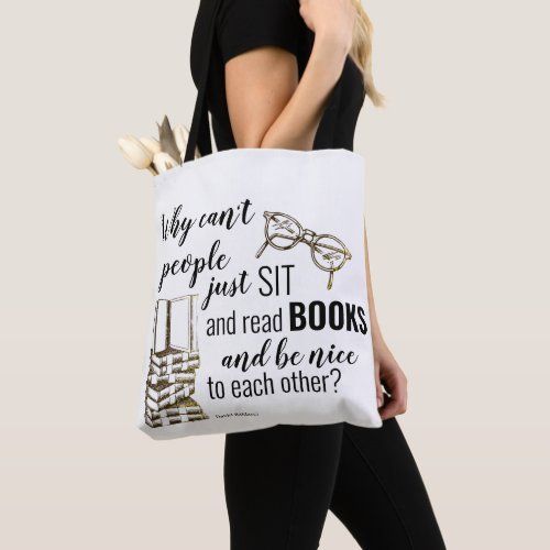 Read Books Be Nice to Each Other Tote Bag