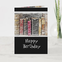 Read Books Chocolate Birthday Cake Calories Card