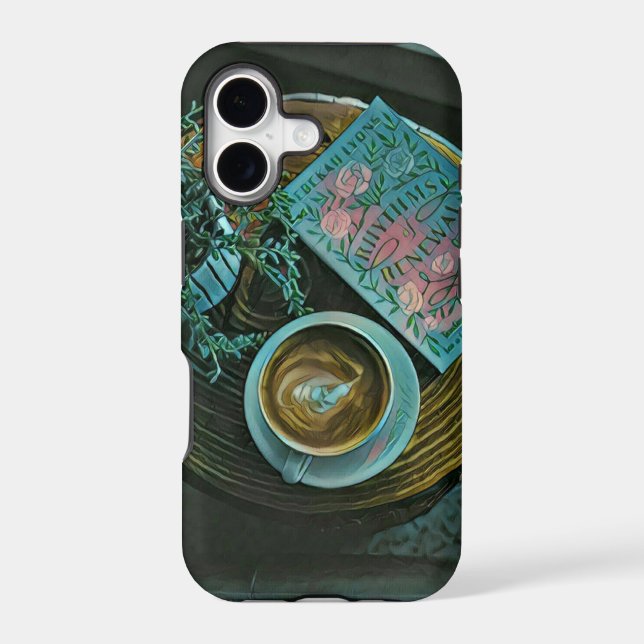 Read Books, Drink Coffee Iphone Case (Back)