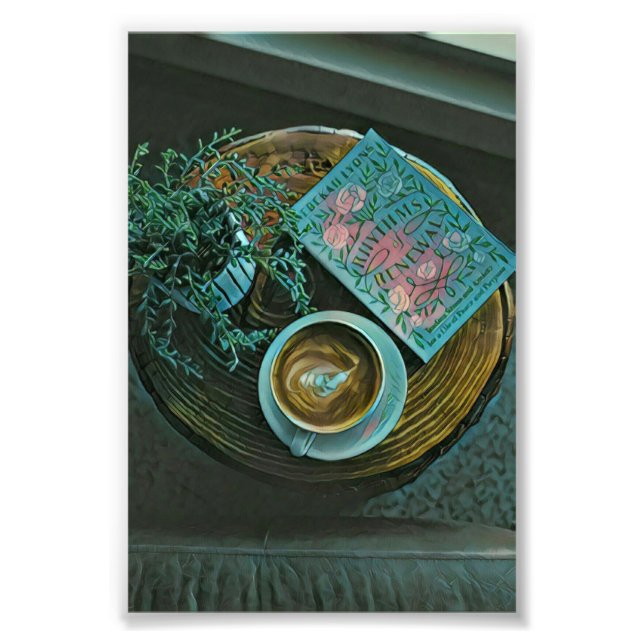 Read Books, Drink Coffee Photo Print (Front)