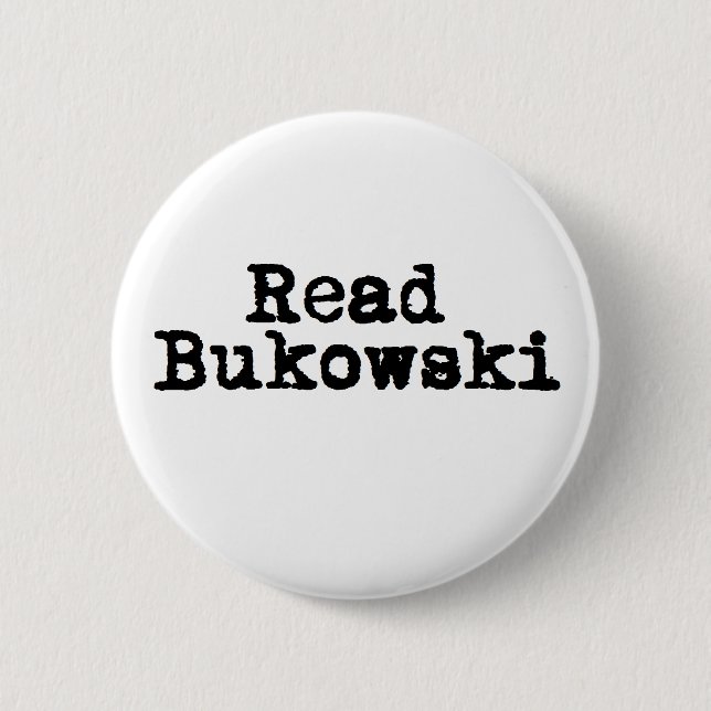 Read Bukowski Button Badge (Front)