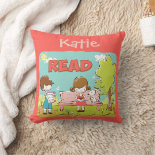 Read Child Throw Pillow