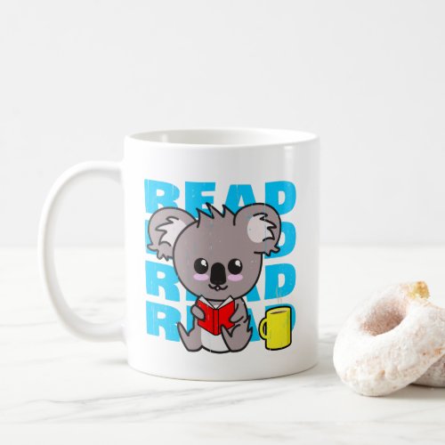 Read Cute Koala Reading Book  Coffee Mug