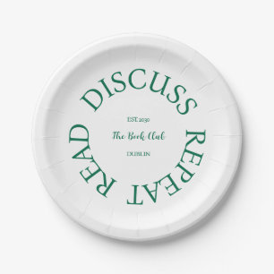 Read Discuss Repeat The Book Club Paper Plates