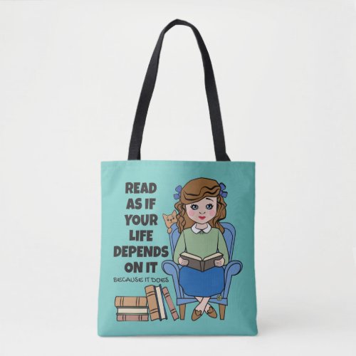 Read for Your Life Tote Bag