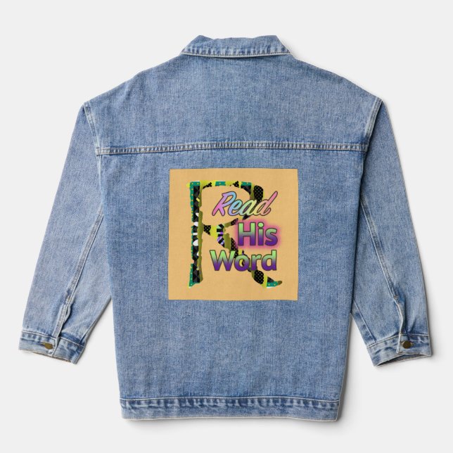 Read His Word  Denim Jacket (Back)