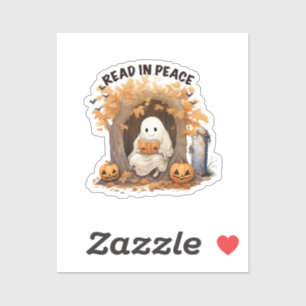 Read in Peace Boo Ghost Sticker