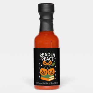 Read in Peace Funny Halloween Book Hot Sauces