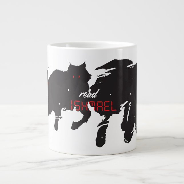 Read Ishmael Wolves Giant Coffee Mug (Front)