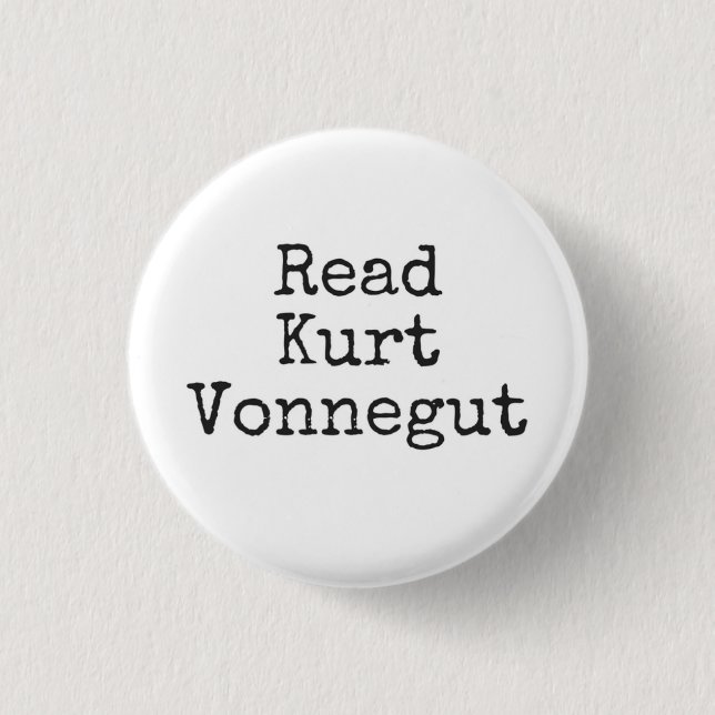 Read Kurt Vonnegut Button (Front)