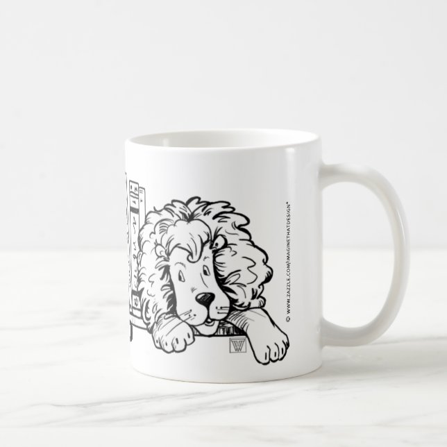READ, Lion Book Ends Mugs (Right)