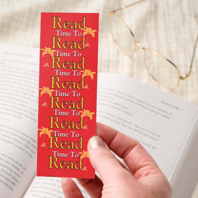 READ Logo Floral Red  Bookmarks (Hand)