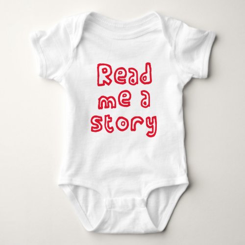 Read me a story baby bodysuit