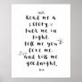 Read Me A Story, Tuck Me In Tight Nursery Quote Poster